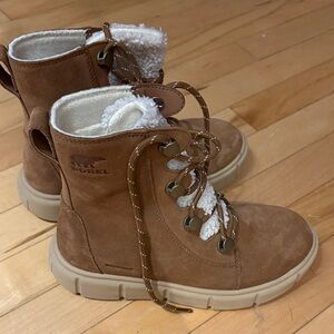 Sorel Brown Lace-Up Winter Boots